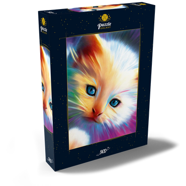 Darstellung des Puzzle Motivs Soft Eyes 500 Puzzle Schachtel Ansicht2