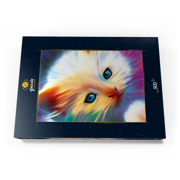 Darstellung des Puzzle Motivs Soft Eyes 500 Puzzle Schachtel Ansicht3