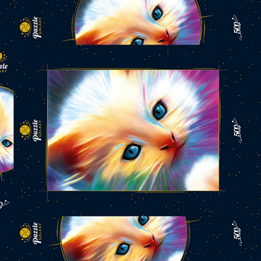 Darstellung des Puzzle Motivs Soft Eyes 500 Puzzle Schachtel 3D Modell