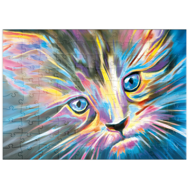 Darstellung des Puzzle Motivs puzzleplate Purrr Fect 100 Puzzle