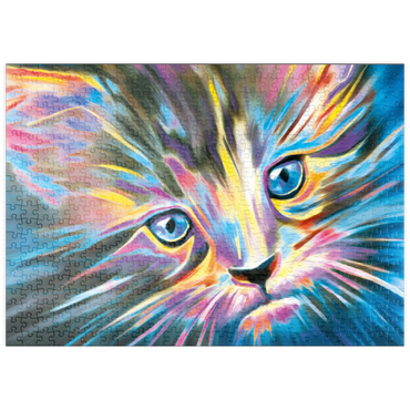 Darstellung des Puzzle Motivs puzzleplate Purrr Fect 500 Puzzle