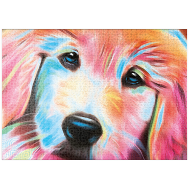 Darstellung des Puzzle Motivs puzzleplate Sweet Pup 1000 Puzzle