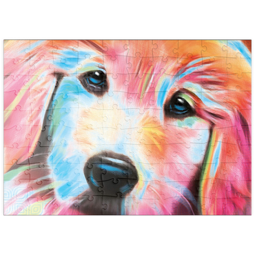 Darstellung des Puzzle Motivs puzzleplate Sweet Pup 100 Puzzle
