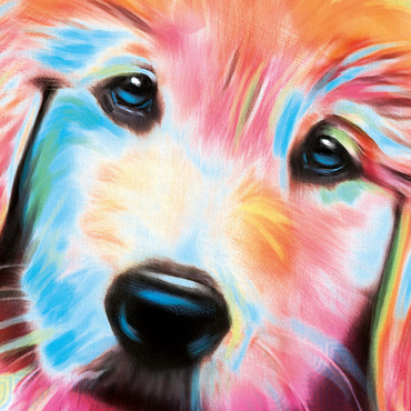 Darstellung des Puzzle Motivs Sweet Pup 100 Puzzle 3D Modell