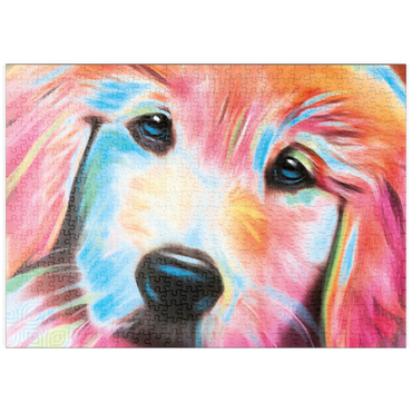 Darstellung des Puzzle Motivs puzzleplate Sweet Pup 500 Puzzle