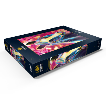 Darstellung des Puzzle Motivs Black Stallion 1000 Puzzle Schachtel Ansicht1