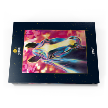 Darstellung des Puzzle Motivs Black Stallion 1000 Puzzle Schachtel Ansicht3
