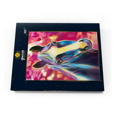 Darstellung des Puzzle Motivs Black Stallion 200 Puzzle Schachtel Ansicht3