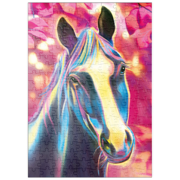 Darstellung des Puzzle Motivs puzzleplate Black Stallion 200 Puzzle