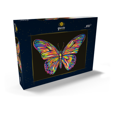 Darstellung des Puzzle Motivs Colorful Butterfly 1000 Puzzle Schachtel Ansicht2