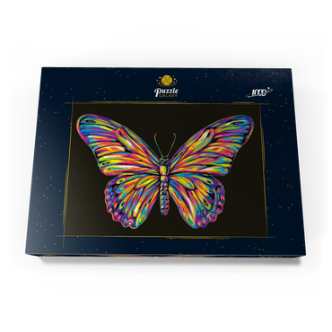 Darstellung des Puzzle Motivs Colorful Butterfly 1000 Puzzle Schachtel Ansicht3