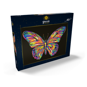 Darstellung des Puzzle Motivs Colorful Butterfly 100 Puzzle Schachtel Ansicht2