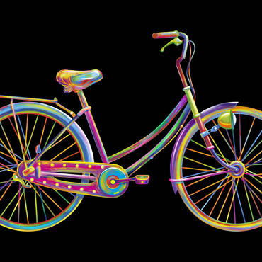 Darstellung des Puzzle Motivs Fun Bike 100 Puzzle 3D Modell