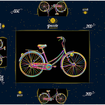 Darstellung des Puzzle Motivs Fun Bike 200 Puzzle Schachtel 3D Modell