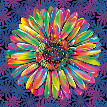 Darstellung des Puzzle Motivs Gerber Daisy 1000 Puzzle 3D Modell