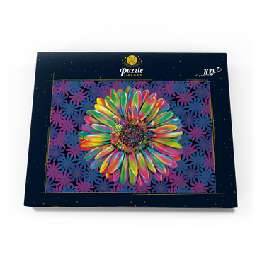 Darstellung des Puzzle Motivs Gerber Daisy 100 Puzzle Schachtel Ansicht3