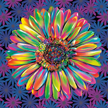 Darstellung des Puzzle Motivs Gerber Daisy 200 Puzzle 3D Modell