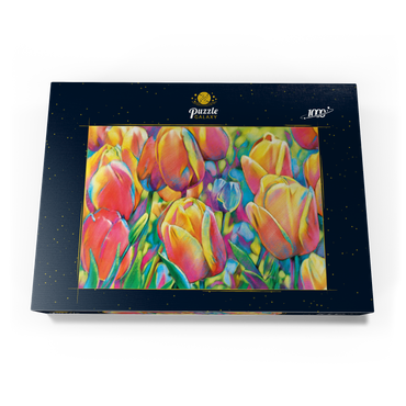 Darstellung des Puzzle Motivs Colorful Tulips 1000 Puzzle Schachtel Ansicht3
