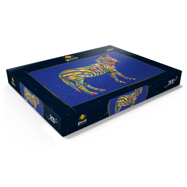 Darstellung des Puzzle Motivs Pop Colors Zebra 200 Puzzle Schachtel Ansicht1