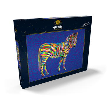 Darstellung des Puzzle Motivs Pop Colors Zebra 200 Puzzle Schachtel Ansicht2