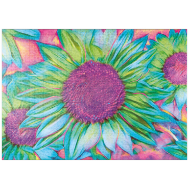 Darstellung des Puzzle Motivs puzzleplate Sunflower 1000 Puzzle