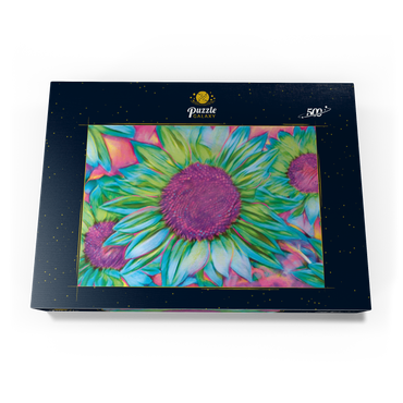 Darstellung des Puzzle Motivs Sunflower 500 Puzzle Schachtel Ansicht3