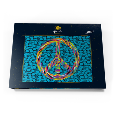 Darstellung des Puzzle Motivs Peace and Love 1000 Puzzle Schachtel Ansicht3