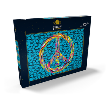 Darstellung des Puzzle Motivs Peace and Love 100 Puzzle Schachtel Ansicht2