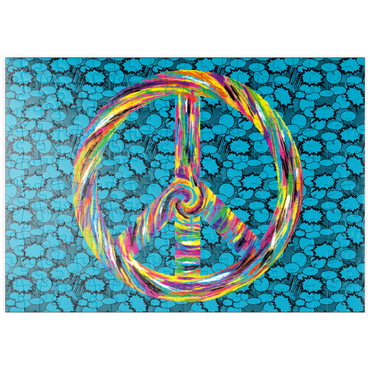 Darstellung des Puzzle Motivs puzzleplate Peace and Love 200 Puzzle