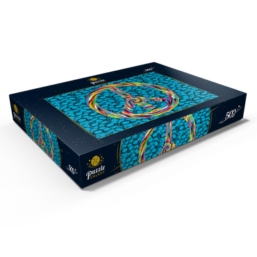 Darstellung des Puzzle Motivs Peace and Love 500 Puzzle Schachtel Ansicht1