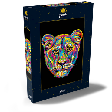 Darstellung des Puzzle Motivs Lioness 1000 Puzzle Schachtel Ansicht2