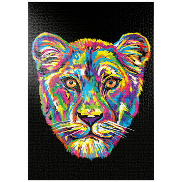 Darstellung des Puzzle Motivs puzzleplate Lioness 1000 Puzzle