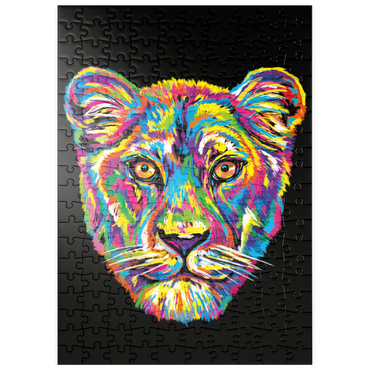 Darstellung des Puzzle Motivs puzzleplate Lioness 200 Puzzle
