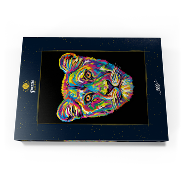 Darstellung des Puzzle Motivs Lioness 500 Puzzle Schachtel Ansicht3