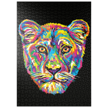 Darstellung des Puzzle Motivs puzzleplate Lioness 500 Puzzle
