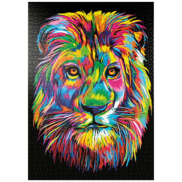 Darstellung des Puzzle Motivs puzzleplate Lion Head 1000 Puzzle