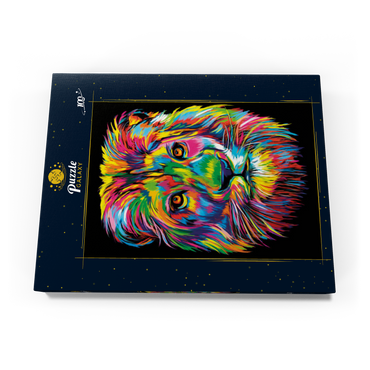 Darstellung des Puzzle Motivs Lion Head 100 Puzzle Schachtel Ansicht3