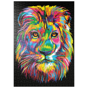 Darstellung des Puzzle Motivs puzzleplate Lion Head 500 Puzzle