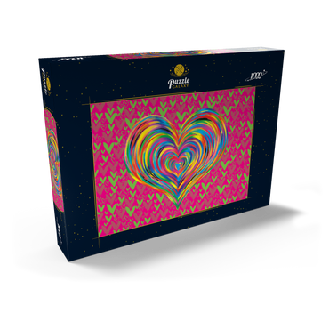Darstellung des Puzzle Motivs Heart Love 1000 Puzzle Schachtel Ansicht2