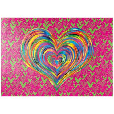 Darstellung des Puzzle Motivs puzzleplate Heart Love 1000 Puzzle