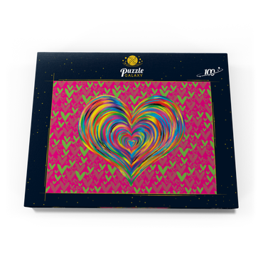 Darstellung des Puzzle Motivs Heart Love 100 Puzzle Schachtel Ansicht3