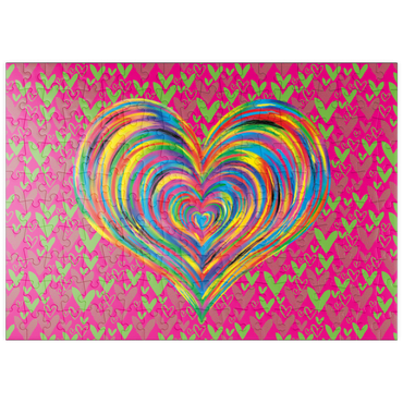 Darstellung des Puzzle Motivs puzzleplate Heart Love 200 Puzzle