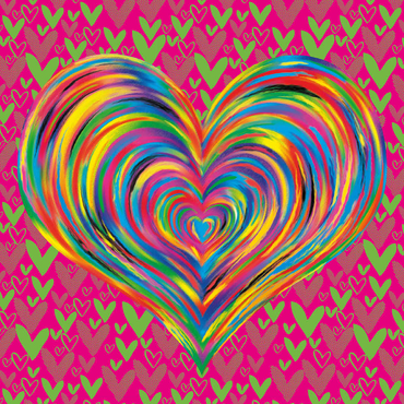 Darstellung des Puzzle Motivs Heart Love 200 Puzzle 3D Modell