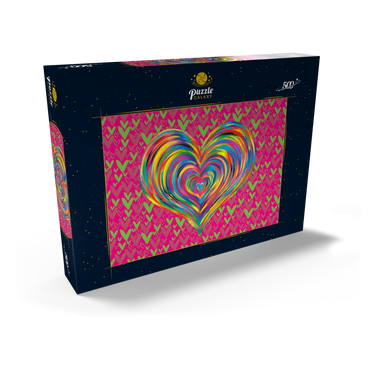 Darstellung des Puzzle Motivs Heart Love 500 Puzzle Schachtel Ansicht2
