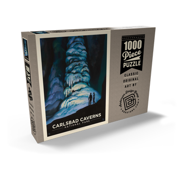 Darstellung des Puzzle Motivs Carlsbad Caverns National Park: Big Room, Vintage Poster 1000 Puzzle Schachtel Ansicht2