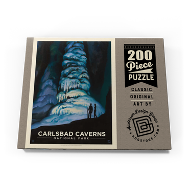 Darstellung des Puzzle Motivs Carlsbad Caverns National Park: Big Room, Vintage Poster 200 Puzzle Schachtel Ansicht3