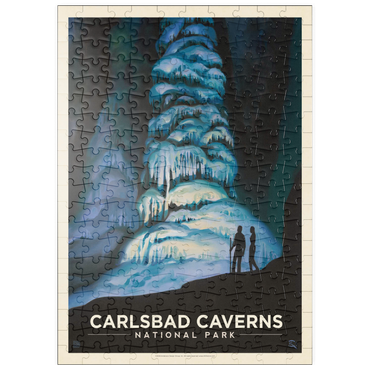 Darstellung des Puzzle Motivs puzzleplate Carlsbad Caverns National Park: Big Room, Vintage Poster 200 Puzzle