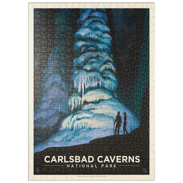 Darstellung des Puzzle Motivs puzzleplate Carlsbad Caverns National Park: Big Room, Vintage Poster 500 Puzzle