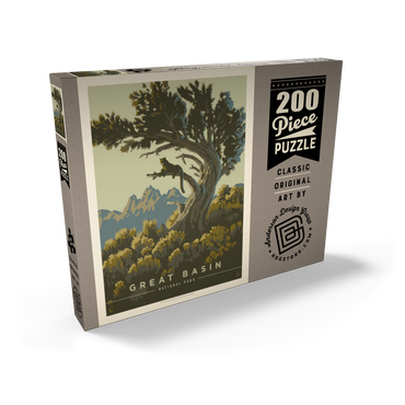 Darstellung des Puzzle Motivs Great Basin National Park: Cat Nap, Vintage Poster 200 Puzzle Schachtel Ansicht2