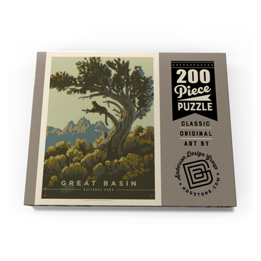 Darstellung des Puzzle Motivs Great Basin National Park: Cat Nap, Vintage Poster 200 Puzzle Schachtel Ansicht3
